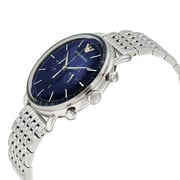 Emporio Armani AR11238 Aviator Silver Stainless Steel Men Watch