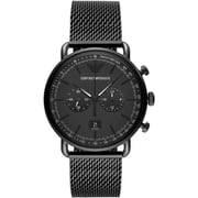Emporio Armani AR11264 Aviator Black Stainless Steel Men Watch
