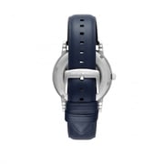 Emporio Armani AR60011 Automatic Blue Leather Men Watch