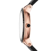 Emporio Armani AR80027 Greta Black Leather Women Watch