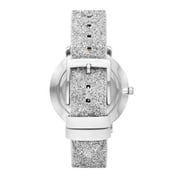 Michael Kors MK2877 Pyper Silver Leather Women Watch