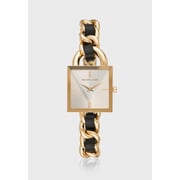 Michael Kors Gold/Black Stainless Steel/Leather Women Watch MK4445