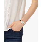Michael Kors Gold/Black Stainless Steel/Leather Women Watch MK4445
