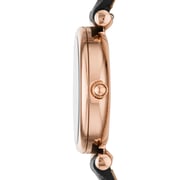 Fossil  Carlie Mini  Black Leather Women Watch ES4700