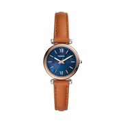 Fossil  Carlie Mini  Tan Leather Women Watch ES4701