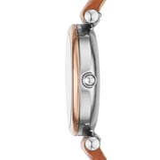 Fossil  Carlie Mini  Tan Leather Women Watch ES4701