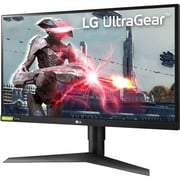 شاشة ألعاب إل جي 27inch-B UltraGear بدقة كاملة الوضوح IPS مزودة بتقنية جي سينك متوافقة ومزامنة تكيفية مقاس 27 بوصة