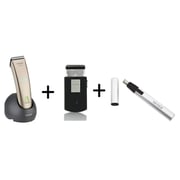 Moser 1584-0051 Li+Pro Mini Professional Cord/Cordless Trimmer + 3615Shaver + 4900 Nose Trimmer