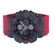 Casio G-Shock Red Resin Men Watch GA-140-4A