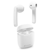 Cellularline Aries - Universal Wireless Capsule-Shaped Stereo Earphones with Portable Charger White