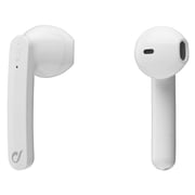 Cellularline Aries - Universal Wireless Capsule-Shaped Stereo Earphones with Portable Charger White