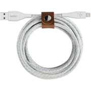 Belkin Duratek™ Plus Lightning To Usb-A Cable With Strap, 1.2M, White