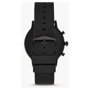 Fossil FTW4025 The Carlyle Gen 5 44mm Black Silicon Smartwatch