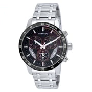 Tornado Silver Stainless Steel Men Watch T9104-SBSB