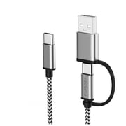 Puridea L20 2 in 1 Cable 2m Black