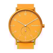 Skagen Aaren Yellow Silicone Unisex Watch SKW6510