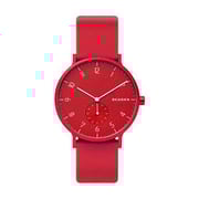 Skagen Aaren Red Silicone Unisex Watch SKW6512