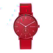 Skagen Aaren Red Silicone Unisex Watch SKW6512