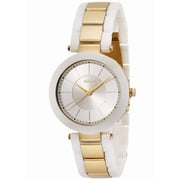 DKNY Stanhope White/Gold Ceramic Women Watch NY2289