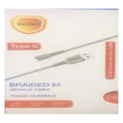 Max & Max MXTPC101 Fast Charging Type-C Cable 1.2M Black
