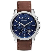 Armani Exchange Brown Leather Men Watch AX2501
