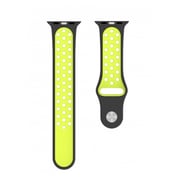 BeHello Premium Silicone Strap 42/44mm For Apple Watch Black/Green