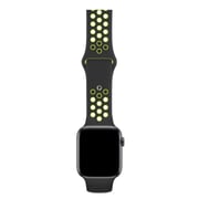 BeHello Premium Silicone Strap 42/44mm For Apple Watch Black/Green