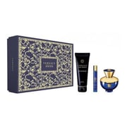 Versace Pour Femme Dylan Blue EDP 100ml+150ml Sublime Body Lotion+10ml Giftset Women