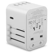 محول سفر موشي MSHI-L-022156 يناسب جميع الأجهزة مع منفذ USB-C أبيض