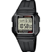 Casio Black Resin Unisex Watch F-201WA-1ADF