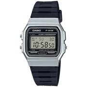 Casio Black Resin Men Watch F-91WM-7ADF