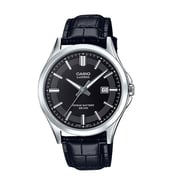 Casio Black Leather Men Watch MTS-100L-1AVDF