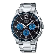 Casio Silver Stainless Steel Men Watch MTP-1374D-2AVDF