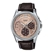 Casio Brown Leather Men Watch MTP-E305L-5AVDF