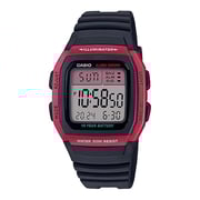 Casio Black Resin Unisex Watch W-96H-4AVDF