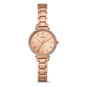 Fossil Kinsey Three-Hand Rose Gold-Tone Stainless Steel Watch - ES4447