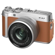 Fujifilm X-A7 Mirrorless Digital Camera Camel with 15-45mm F3.5-5.6 Lens