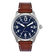 Citizen Eco-Drive Brown Leather Men Watch BM6838-33L