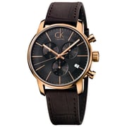 Calvin klein cheap watches brown leather