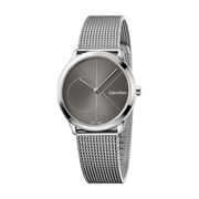 Calvin Klein Minimal Silver Stainless Steel Unisex Watch - K3M221-23