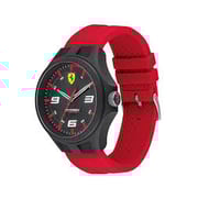 FERRARI Pit Crew Red Rubber Analog Men Watch 830676