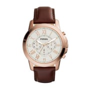 Fossil Grant Brown Leather Men Watch FS4991IE