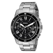 Fossil Grant Sport Silver Stainless Steel Men Watch FS5236