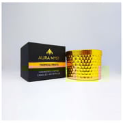 Aura Myst 5oz Hammered Copper Candles With Lid Tropical Fruits