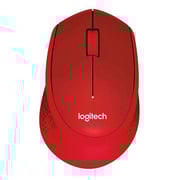 Logitech M330 Wireless Mouse Silent Plus Red