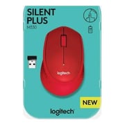 Logitech M330 Wireless Mouse Silent Plus Red