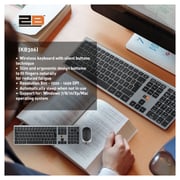 2B KB306 Wireless Keyboard & Mouse Grey/Black