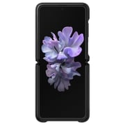 Samsung Galaxy Z Flip Leather Cover - Black