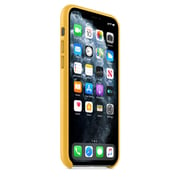Apple Leather Case Meyer Lemon iPhone 11 Pro