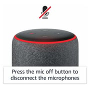 Amazon Echo Plus (2nd Gen) - Premium sound with built-in smart home hub - Charcoal (International Version)